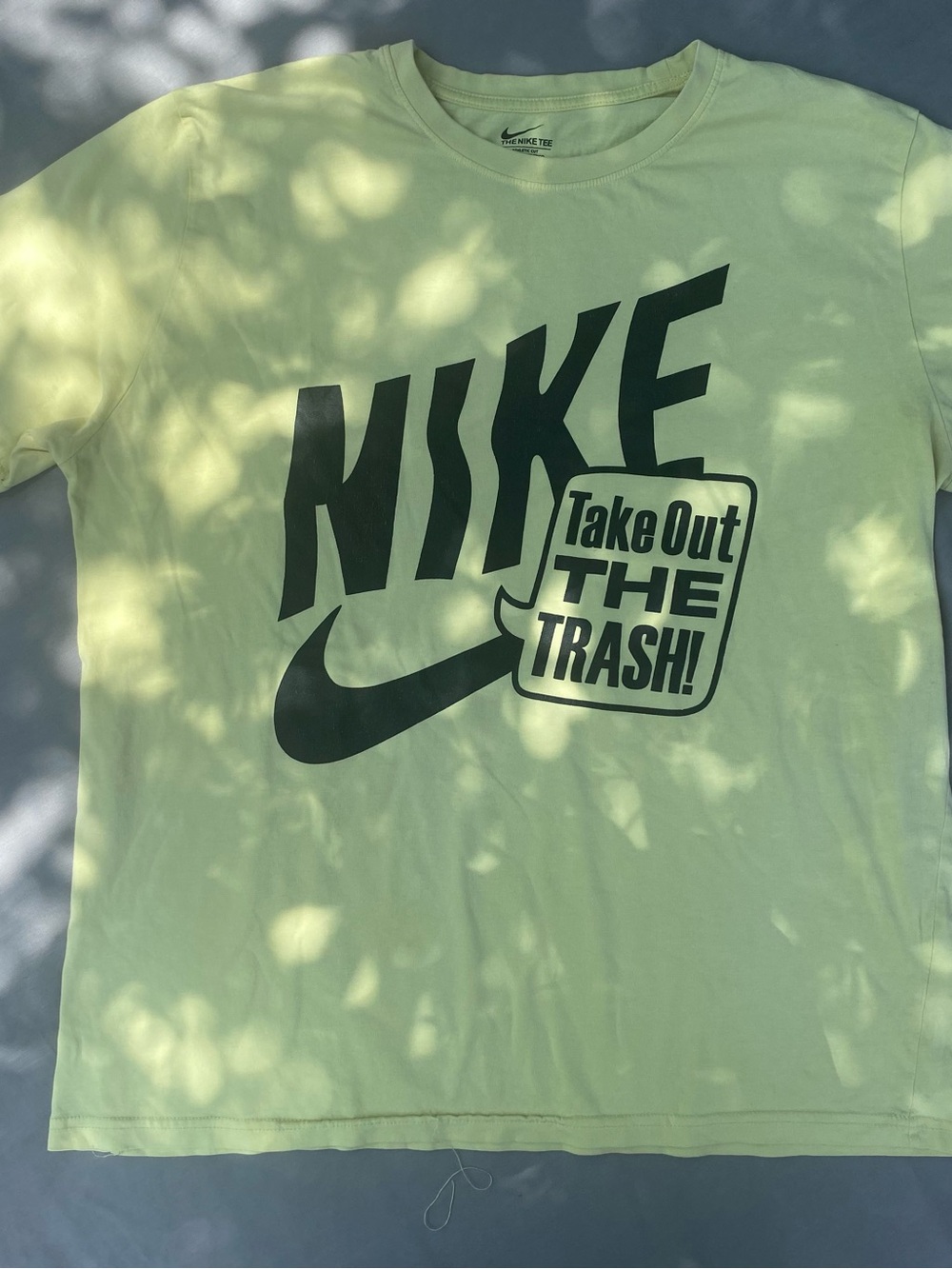 Nike Short Sleeve Tee in Light Green with Black Logo